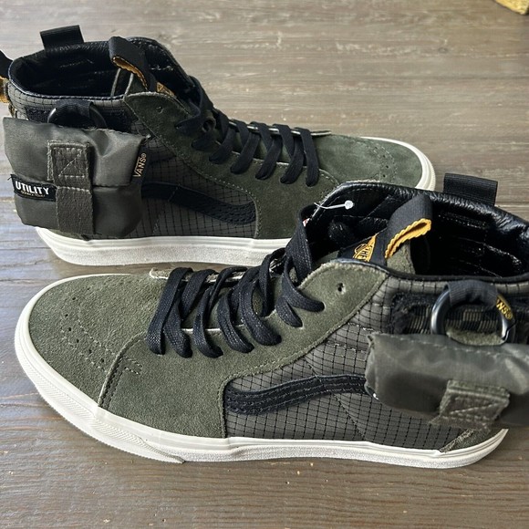 VANS Men Sk8-Hi Grape Leaf  CMMNTY Tactical Utility High Top Sneakers Sz 8.5 NEW - Picture 5 of 15